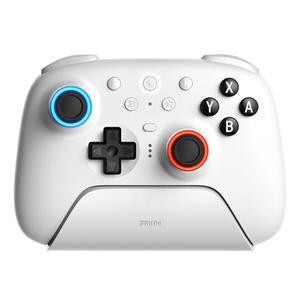스위치 /스위치 2 및 윈도우 PC용 8BitDo 얼티밋 블루투스 컨트롤러, TMR 조이스틱이 있는 프로 가능한 홀 효과 / 촉각 트리거, 진동 모션 컨트롤 - 흰색