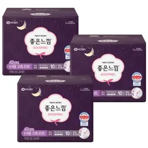 좋은느낌 오리지날 수퍼롱 오버나이트 10매 x3개