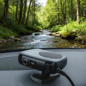 12/24V 200W 휴대용 자동차 히터 제상기 전기 앞유리 360도 회전 ABS 난방 냉각 팬