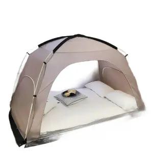 집안 텐트 난방텐트 보온 실내용 바닥있는 난방 방풍 원터치 방한텐트 실내 패브릭 대형