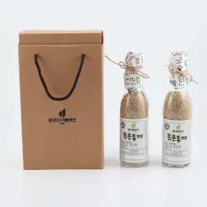 [문경현대방앗간] 100% 국산 볶은 참깨 2구 선물세트 350ml