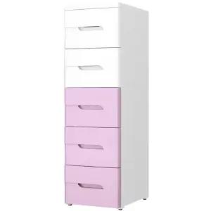 플라스틱 6단 서랍 슬림형 수납장 튼튼 원룸 거실용