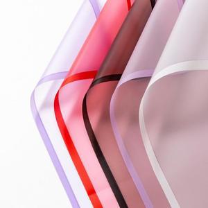 단색 매트 반투명 방수 꽃 포장지, 선물 장미 플로리스트 꽃다발 재료, 4 개/팩