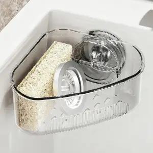 플먼 싱크대 거름망 바구니 삼각형 흡입 컵 코너 랙 배수구가 있는 새로운 업그레이드 펀치 프리 주방 및