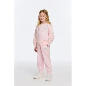 [갤러리아] 베네통키즈 그래픽 포인트 맨투맨 세트 QAMT01611/QATP01611_PK(핑크)