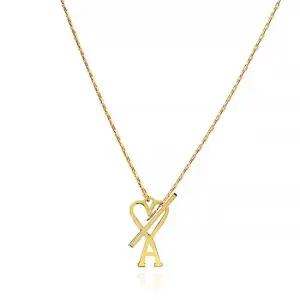 아미 UJW916 361 902 아미 드 꾀흐 하트 로고 체인 목걸이