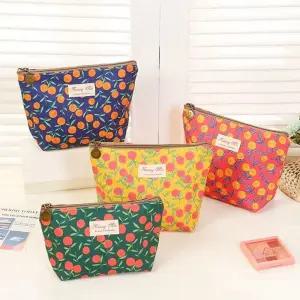 채우다상점 귀여운 상큼체리 화장품 다용도 수납 파우치 이너백