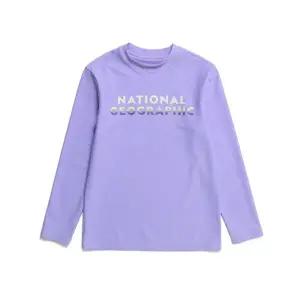 내셔널지오그래픽 키즈 K232URG610 빅로고 래쉬가드 LTEE LAVENDER 1718933