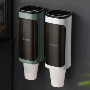 부착식 선반형 종이컵 디스펜서1구 종이컵 보관홀더