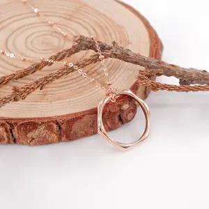 [오팔하우스] 14k 와이드 펜던트 볼 체인 목걸이 OPGDN0188