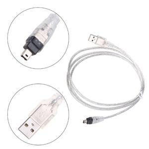 카메라용 Firewire iEEE 1394 4핀 남성 iLink 어댑터 케이블에 USB 남성