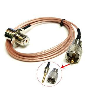 SC316 RG316 케이블 UHF 남성 여성 안테나 동축 SO239 PL259 직각 자동차 라디오 연장