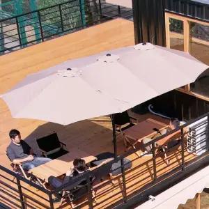 트윈 파라솔+물통 풀세트 특대형 야외 그늘막 테라스 niD2+7acp