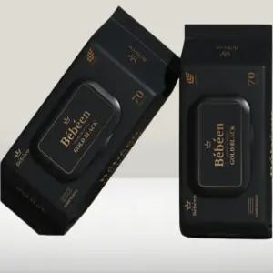 [82gsm] 베베앙 골드블랙 고평량 물티슈 캡형 70매