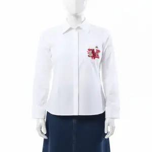 [가니]MAX MARA 25 UVINA 11111011 001 11111011600 우비나 로고 자수 코튼 셔츠 825357