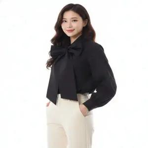 [가니]MAX MARA 25FW BOSFORO 보우 타이 셔츠 21116111 00521116111600 005 824865