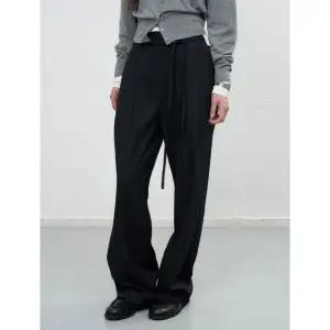 제너럴아이디어 GENERAL IDEA GENERALIDEA 벨티드 투턱 와이드 슬랙스 [BLACK] / WBE3L11501 WBE3L11501BK