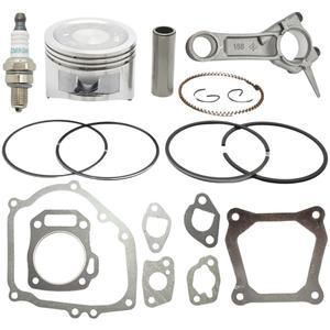 혼다 GX160 68mm 피스톤 링 키트, 커넥팅 로드, 풀 가스켓 세트, 5.5마력 4행정 발전기 엔진 모터 워터 펌