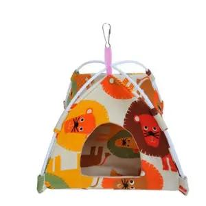 앵무새집 앵무새 새장 새둥지 은신처 미니 텐트 중형