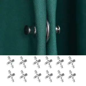 [골드스마일]커튼 커텐 가림막 가리개 자석 고정 단추 홀더 12p