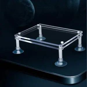 [골드스마일]어항 흡착식 아크릴 투명 선반 받침대 16x12cm