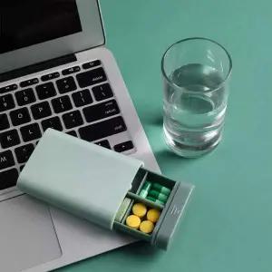 [콩심팥심]요일별 복용함 휴대용 약통 케이스 일주일 관리 용기 제 정리케이스