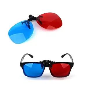 고품질 입체 비젼 안경 3D 오버렌즈형 영화 관람안경 3D입체안경 입체안경 적청안경 에너글리프 WFITV4R