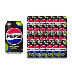 롯데 칠성 펩시 제로 슈거 라임 355ML 24캔