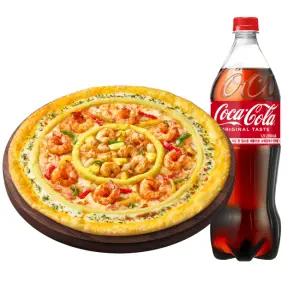 피자헛 더블 쉬림프 크런치 리치골드M + 콜라 1.25L