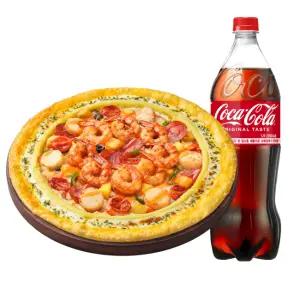 피자헛 씨푸드킹 리치골드M + 콜라 1.25L