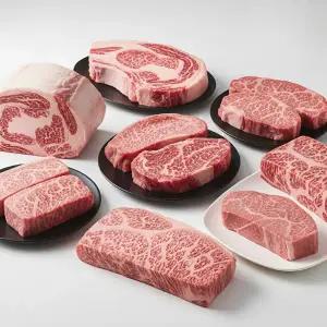 한우 투뿔 등심 250g / 한우 투뿔 스테이크 400g (삼각 + 보섭) + 스테이크시즈닝 + 오일