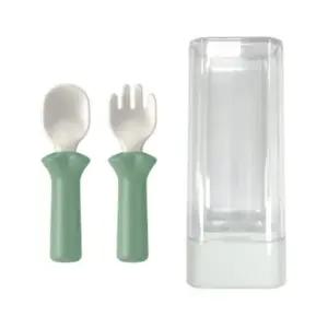 블루마마 자기주도 이유식 유아식 수저 세트 민트