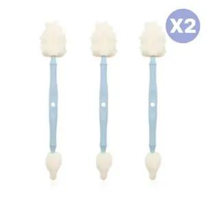 리에또 젖꼭지 젖병솔 텀블러 물병 2in1 블루 3P X2