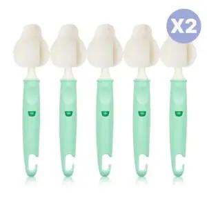리에또 신생아 젖병솔 출산 준비물 스프링그린 5PX2개