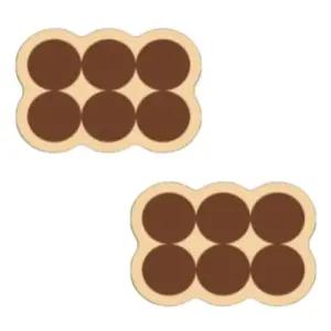 오레오 물기흡수 규조토 발매트 욕실 카라멜브라운 2P