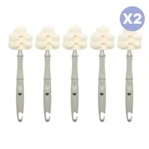 리에또 신생아 젖병솔 세척 브러쉬 그레이 5P X2개