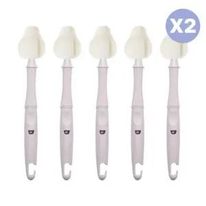 리에또 신생아 젖병솔 출산 준비물 선물 라벤더 5P X2