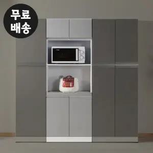 [벤티스가구]리보 주방 렌지대 수납장 부엌 밥솥장 다이 오븐장 밥통선반 속깊은(600/그레이)