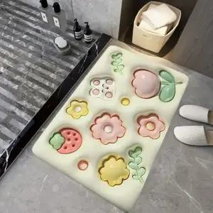 주방매트 욕실매트 보송보송 3D 착시 발매트 가든