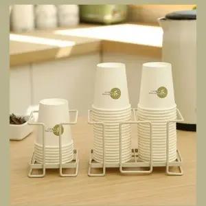 (선택 크림화이트(2구))종이컵 거치대 컵홀더 디스펜서 2구