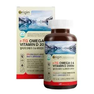 오리진 알티지 오메가3 앤 비타민D 2000IU 1208mgx100캡슐 EPA DHA 혈액순 환 신진대사