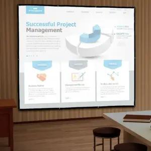 이동형 빔프로젝터 홈시어터 (240x180cm)