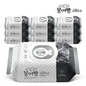 [NS홈쇼핑]붕어빵 아기물티슈 엘리트 올인원 72매 캡 x 10팩 75gsm[35702631]