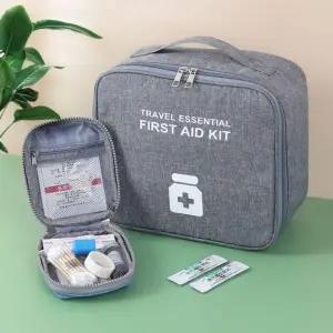 [셀러에이드]bns 가정용 구급 약통 상자 가방 대형 그레이