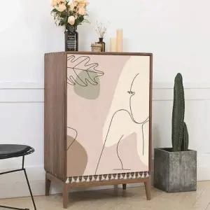 공간 분리 바란스 가리개 커튼 찍찍이형 옷장가리개 중문가리개