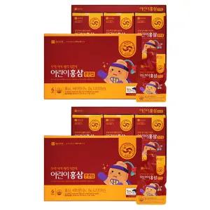 종근당 어린이 홍삼 6년근 튼튼업 600ml 30포 2박스 60일분