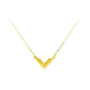 [한국금거래소]24K순금 v목걸이 3.75g