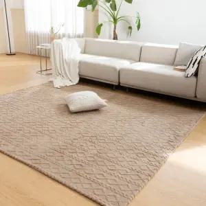 온결 사계절 워셔블 코지 웨이브 러그 거실 카페트 북유럽