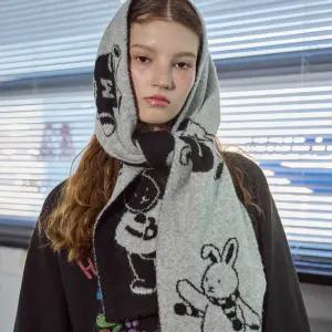 버니 리버시블 머플러 블랙