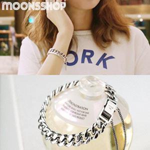 두꺼운 925 순은팔찌 실버체인팔찌 여자 남자체인팔찌